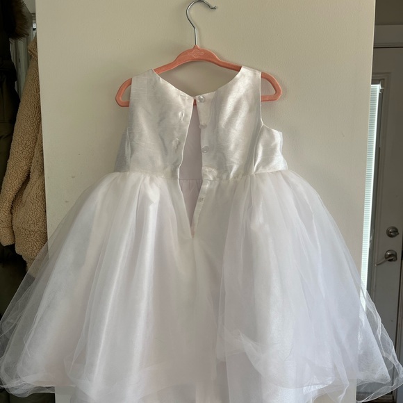 David's Bridal Cream Kids Formal Dress - Picture 5 of 6